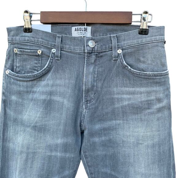 New Agolde Los Angeles Premium Bedford Men Slim Fit Distressed Jeans Size 30 - Picture 3 of 11